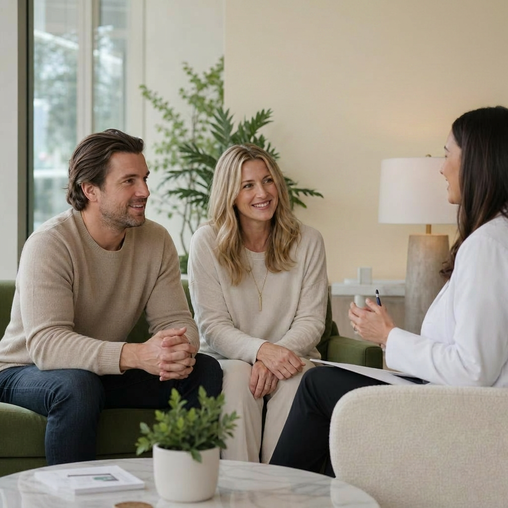 Man and woman at Drip Health wellness clinic